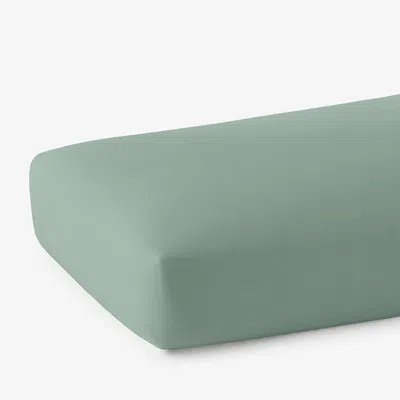 The Company Store Classic Cool Cotton Percale Fitted Bed Sheet In Green