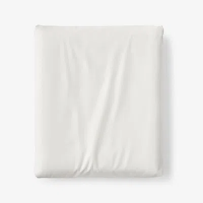 The Company Store Classic Cool Cotton Percale Fitted Bed Sheet In White