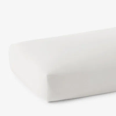 The Company Store Classic Cool Cotton Percale Fitted Bed Sheet In White