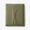 The Company Store Classic Cool Cotton Percale Fitted Bed Sheet In Olive Green