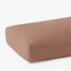 The Company Store Classic Cool Cotton Percale Fitted Bed Sheet In Orange/coral