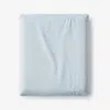 The Company Store Classic Cool Cotton Percale Fitted Bed Sheet In Pale Blue