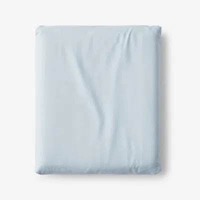 The Company Store Classic Cool Cotton Percale Fitted Bed Sheet In Pale Blue