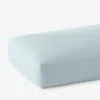 The Company Store Classic Cool Cotton Percale Fitted Bed Sheet In Pale Blue