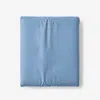 The Company Store Classic Cool Cotton Percale Fitted Bed Sheet In Porcelain Blue