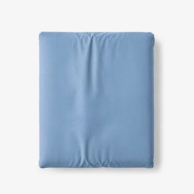 The Company Store Classic Cool Cotton Percale Fitted Bed Sheet In Porcelain Blue