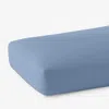 The Company Store Classic Cool Cotton Percale Fitted Bed Sheet In Slate Blue