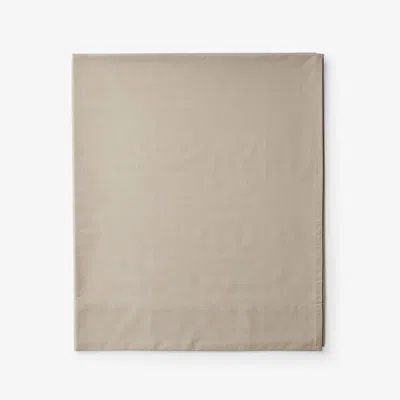 The Company Store Classic Cool Cotton Percale Flat Bed Sheet In Beige