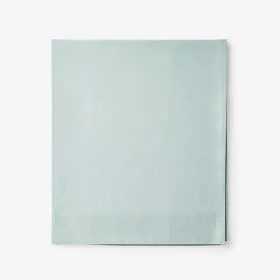 The Company Store Classic Cool Cotton Percale Flat Bed Sheet In Blue/teal/turquoise
