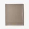 The Company Store Classic Cool Cotton Percale Flat Bed Sheet In Brown