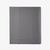 The Company Store Classic Cool Cotton Percale Flat Bed Sheet In Gray