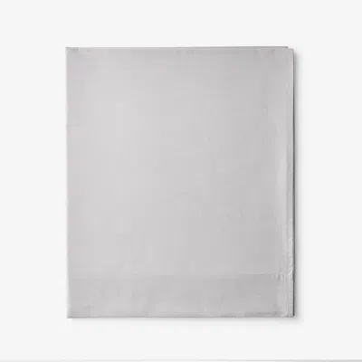 The Company Store Classic Cool Cotton Percale Flat Bed Sheet In Gray Smoke
