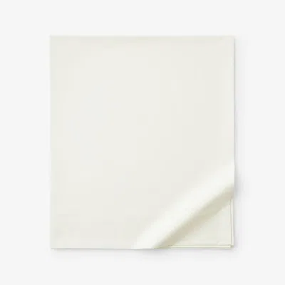The Company Store Classic Cool Cotton Percale Flat Bed Sheet In Ivory