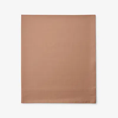The Company Store Classic Cool Cotton Percale Flat Bed Sheet In Orange/coral