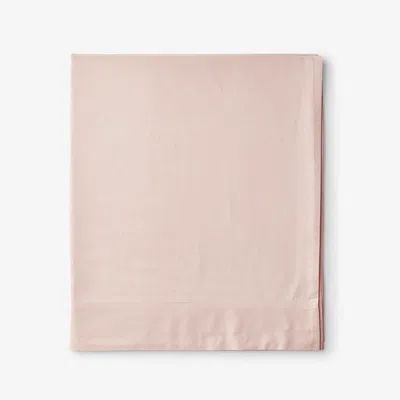 The Company Store Classic Cool Cotton Percale Flat Bed Sheet In Pink