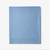 The Company Store Classic Cool Cotton Percale Flat Bed Sheet In Porcelain Blue