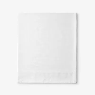 The Company Store Classic Cool Cotton Percale Flat Bed Sheet In White