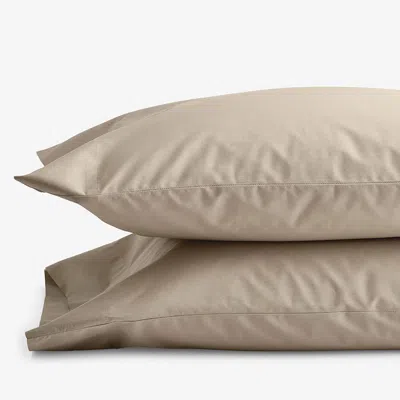 The Company Store Classic Cool Cotton Percale Pillowcase Set In Beige