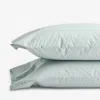 The Company Store Classic Cool Cotton Percale Pillowcase Set In Green