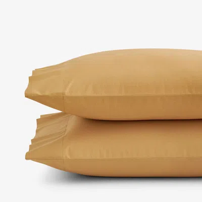 The Company Store Classic Cool Cotton Percale Pillowcase Set In Orange/coral