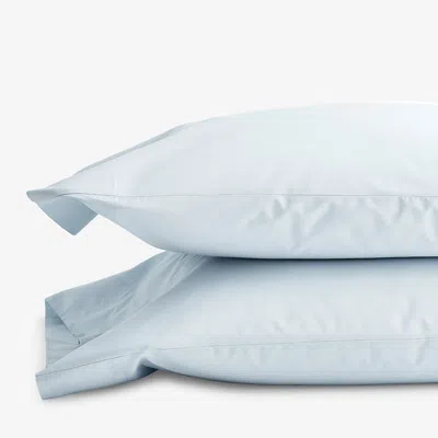 The Company Store Classic Cool Cotton Percale Pillowcase Set In Pale Blue