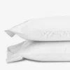 The Company Store Classic Cool Cotton Percale Pillowcase Set In White