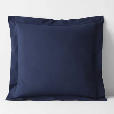 The Company Store Classic Cool Cotton Percale Sham In Blue