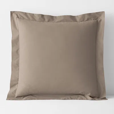 The Company Store Classic Cool Cotton Percale Sham In Brown