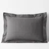 The Company Store Classic Cool Cotton Percale Sham In Gray