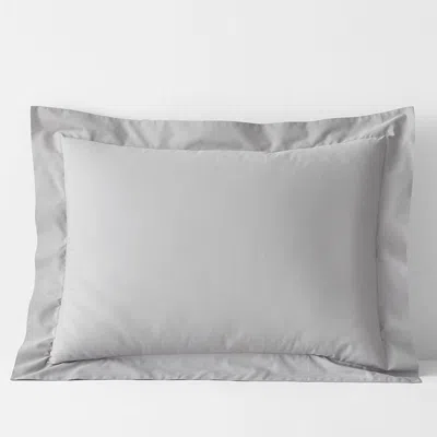 The Company Store Classic Cool Cotton Percale Sham In Gray Smoke