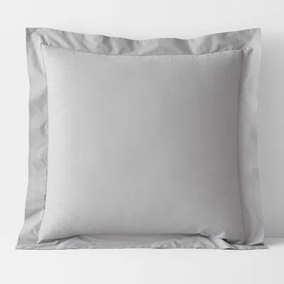 The Company Store Classic Cool Cotton Percale Sham In Gray Smoke