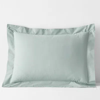 The Company Store Classic Cool Cotton Percale Sham In Green