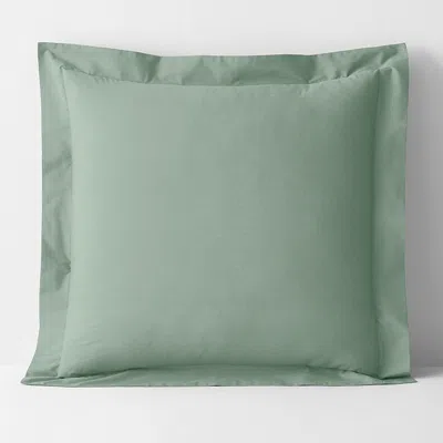 The Company Store Classic Cool Cotton Percale Sham In Green