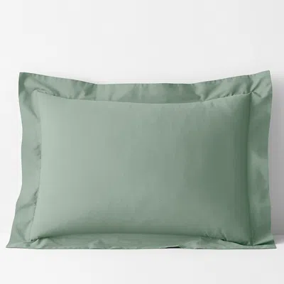 The Company Store Classic Cool Cotton Percale Sham In Green