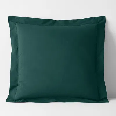 The Company Store Classic Cool Cotton Percale Sham In Green