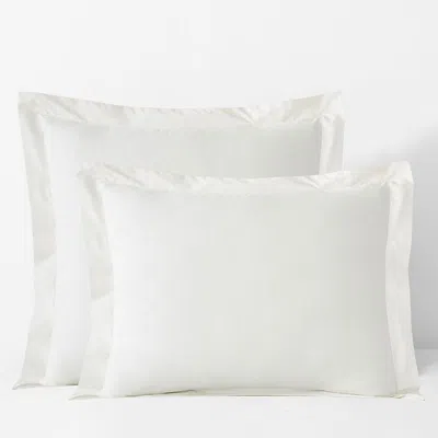 The Company Store Classic Cool Cotton Percale Sham In Ivory