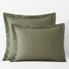 The Company Store Classic Cool Cotton Percale Sham In Olive Green