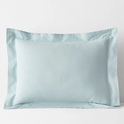 The Company Store Classic Cool Cotton Percale Sham In Pale Blue