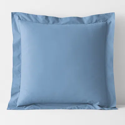 The Company Store Classic Cool Cotton Percale Sham In Porcelain Blue