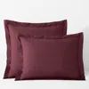 The Company Store Classic Cool Cotton Percale Sham In Purple/red