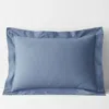 The Company Store Classic Cool Cotton Percale Sham In Slate Blue