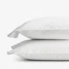 The Company Store Classic Cool Organic Cotton Percale Pillowcase Set In White