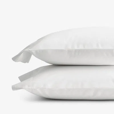The Company Store Classic Cool Organic Cotton Percale Pillowcase Set In White