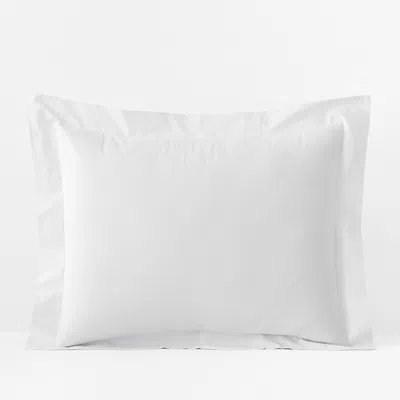 The Company Store Classic Cool Organic Cotton Percale Solid Sham In White