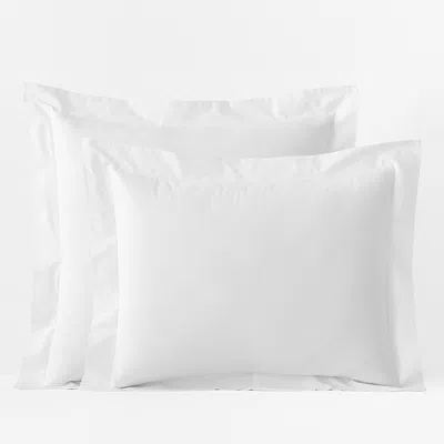 The Company Store Classic Cool Organic Cotton Percale Solid Sham In White