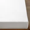 The Company Store Classic Easy-care Jersey Waterproof Mattress Pad In White
