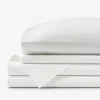 The Company Store Classic Oxford Solid Bed Sheet Set In White