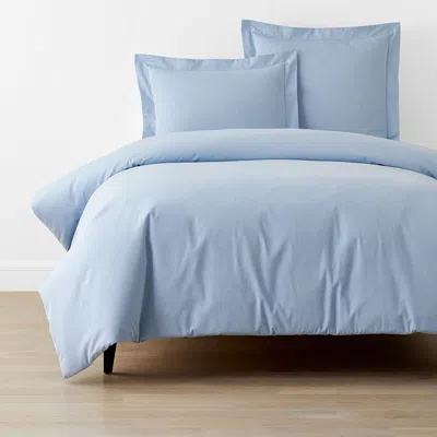 The Company Store Classic Oxford Yarn-dyed Solid Duvet Cover In Blue