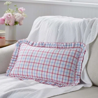 The Company Store Classic Plaids Yarn-dyed Cotton Decorative Lumbar Pillow Cover In Multi
