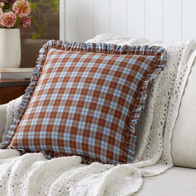 The Company Store Classic Plaids Yarn-dyed Cotton Decorative Square Pillow Cover In Multi